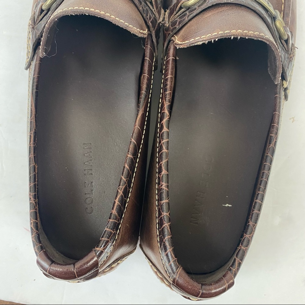 Cole Haan Venetian Loafer Men's 10 M French Roast Brown Loafers Buckle C11396 - Picture 13 of 13